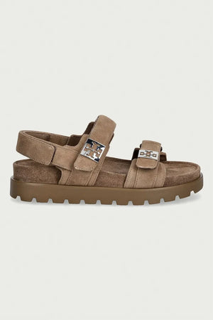 Tory Burch kadın süet Mellow Sport Sandal sandalet