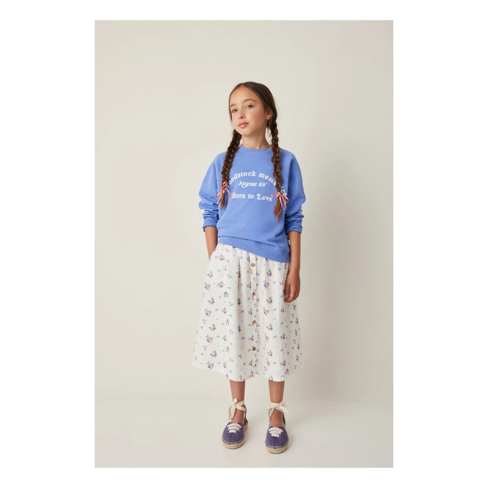 Tocoto Vintage - Woodstock-Sweatshirt | Blau
