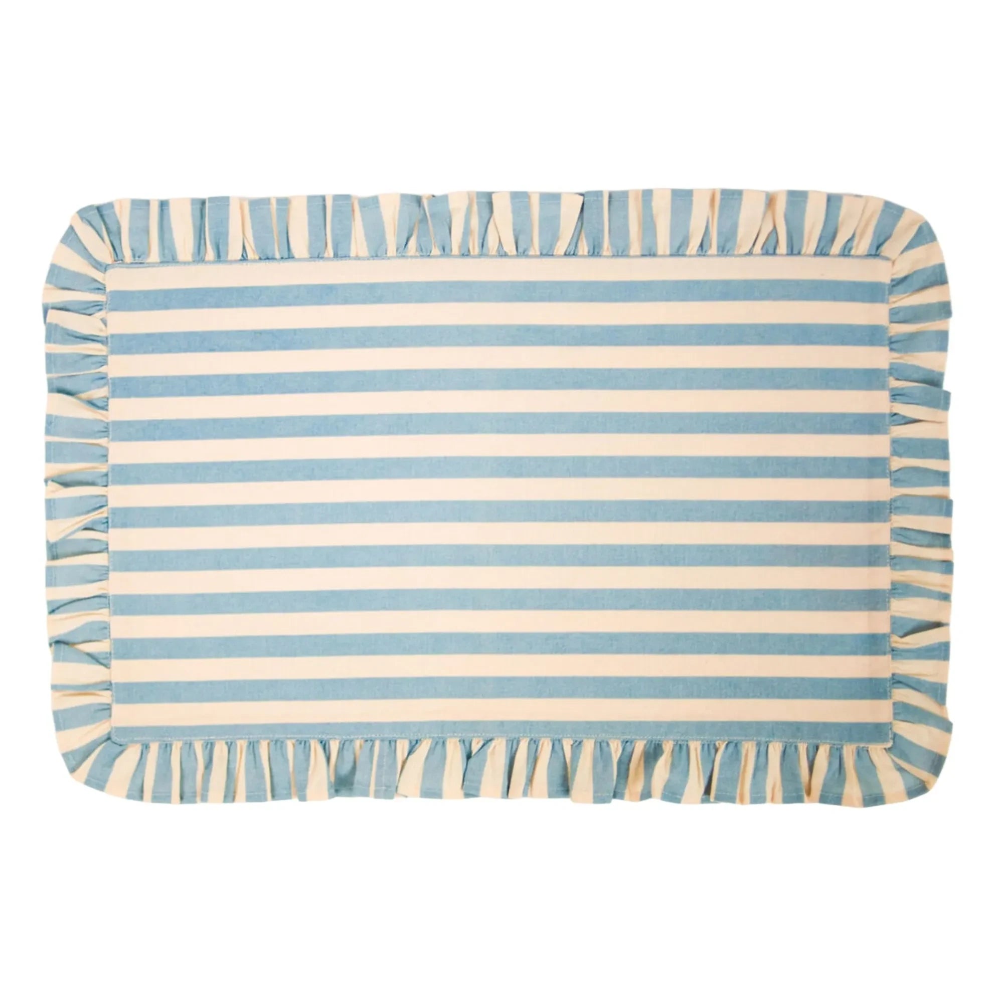 Olsson & Jensen - Ellie gestreiftes Tischset | Hellblau