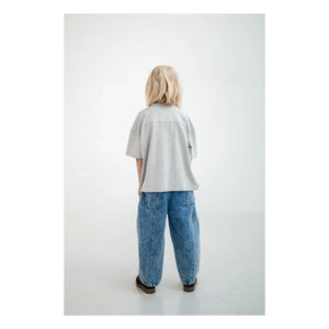 Repose AMS - Bio-Baumwoll-Ballonjeans | Gewaschenes Blau