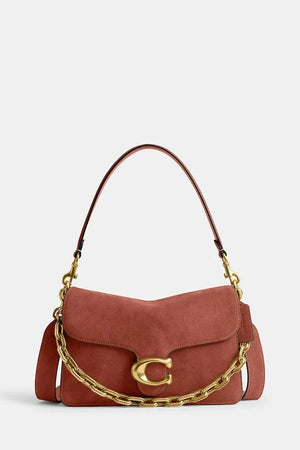 Coach kadın süet çanta Suade Chain Tabby Shoulder Bag