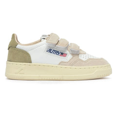 Autry - Kids Kidstripes Low Tricolor Wildleder-Sneaker | Hellkhaki