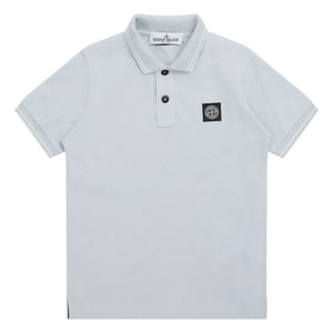 Stone Island - Hellblaues Polo-Logo