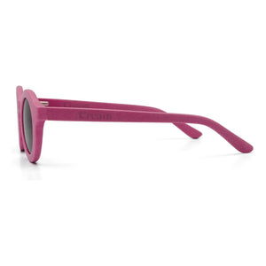 Cream – Runde Sonnenbrille | Himbeerrot