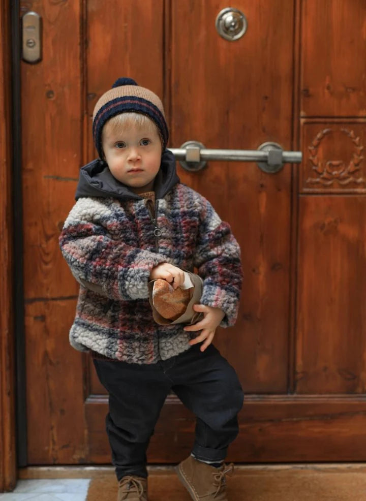 1+ in the family - Hans Sherpa Jacke | Marineblau