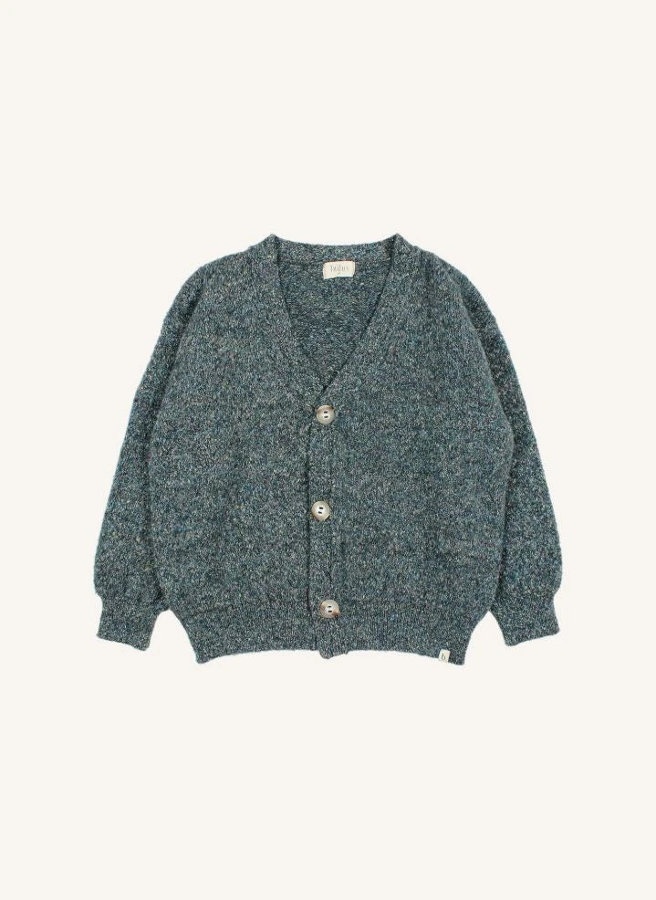 Búho - Strickjacke aus recycelten Fasern | Zederngrün