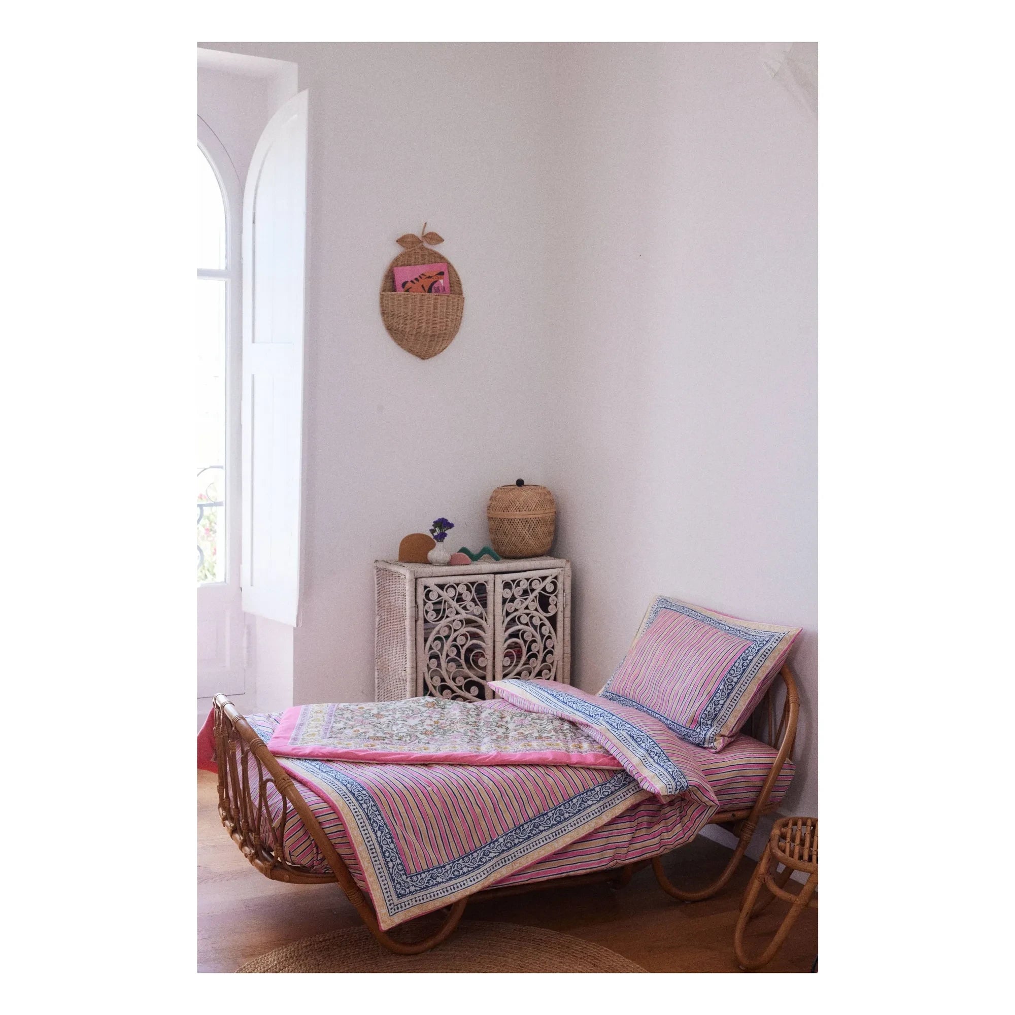 Louise Misha - Enoha Bio-Baumwoll-Decke | Rosa