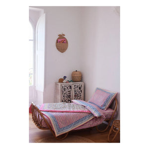 Louise Misha - Enoha Bio-Baumwoll-Decke | Rosa