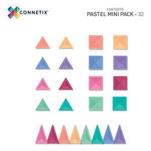 Connetix - Mini-Set - 32 Teile | Pastell