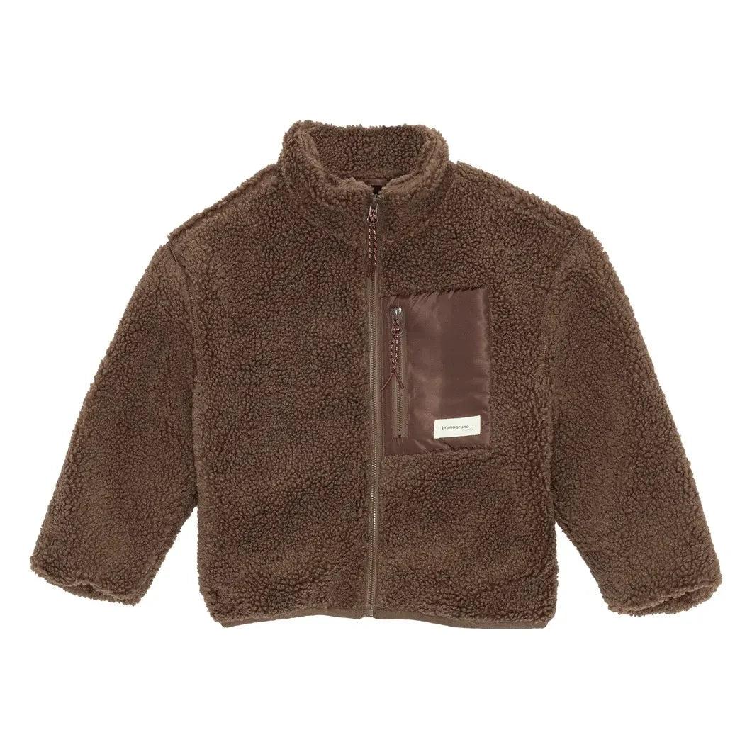 brunobruno nation - Rori Fleecejacke aus recycelten Fasern | Braun