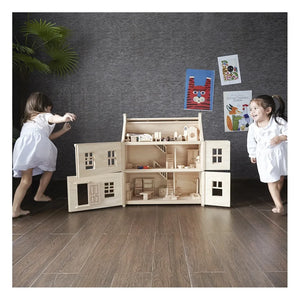Plan Toys - Holzpuppenhaus im viktorianischen Stil