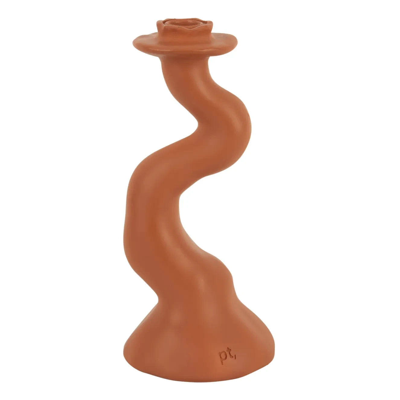 Present Time - Organische Spiral-Kerzenhalterung - M | Terracotta