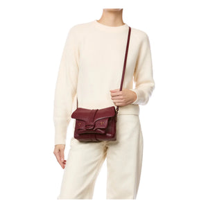 Jérôme Dreyfuss - Harry S Bag Chèvre Grainé | Dunkelrot