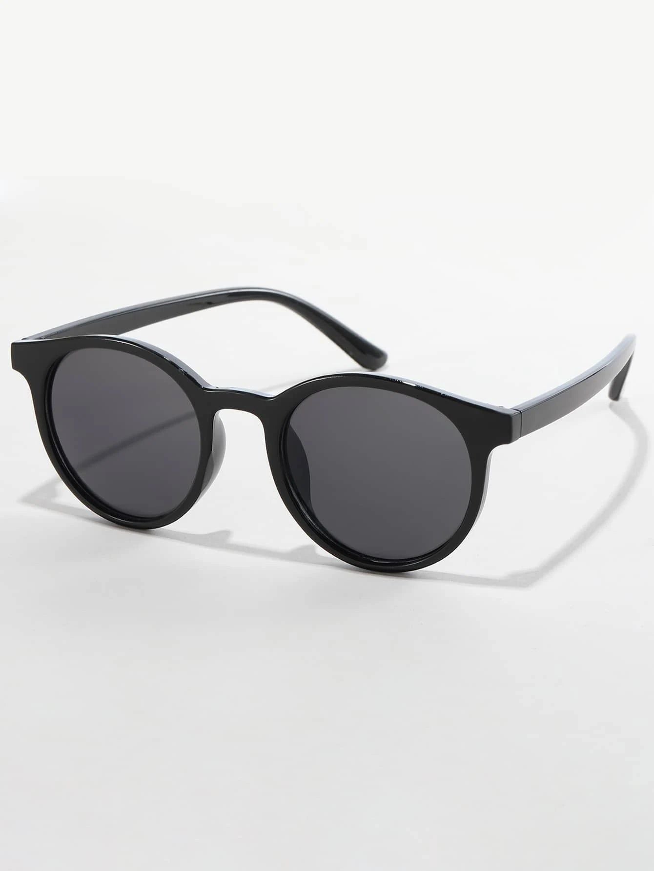 Dinossi – Schwarze, leichte, runde Kindersonnenbrille