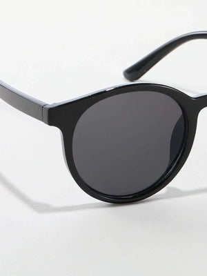 Dinossi – Schwarze, leichte, runde Kindersonnenbrille