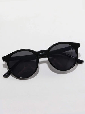 Dinossi – Schwarze, leichte, runde Kindersonnenbrille