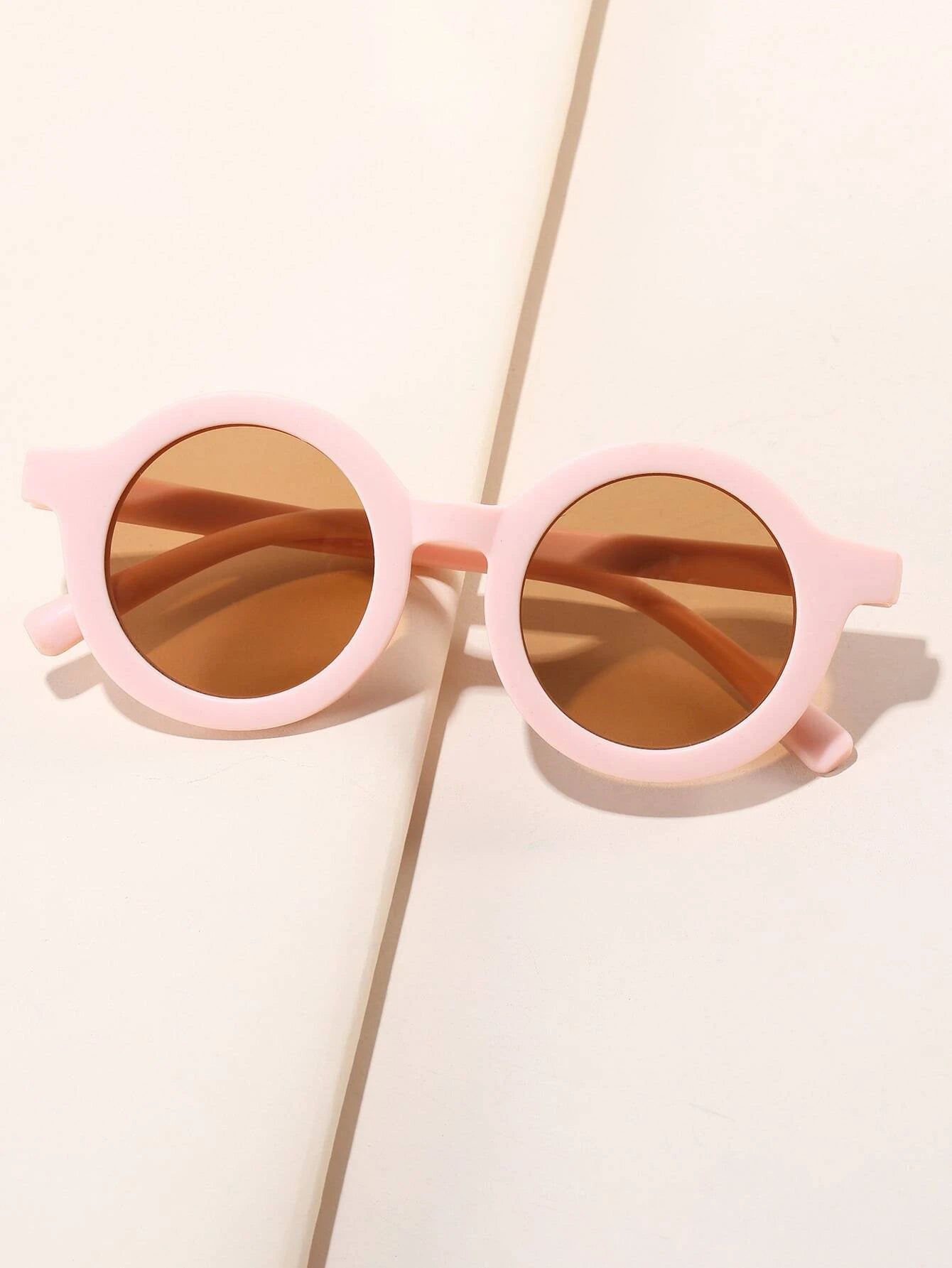 Dinossi – Nachhaltige runde Kindersonnenbrille in Pulverform