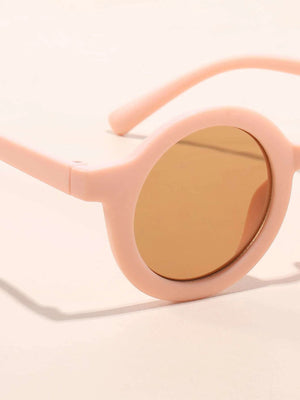 Dinossi – Nachhaltige runde Kindersonnenbrille in Pulverform