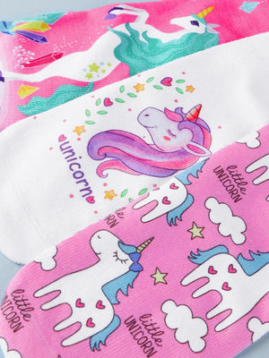 Dinossi - Einhorn 3er-Pack Mädchensocken