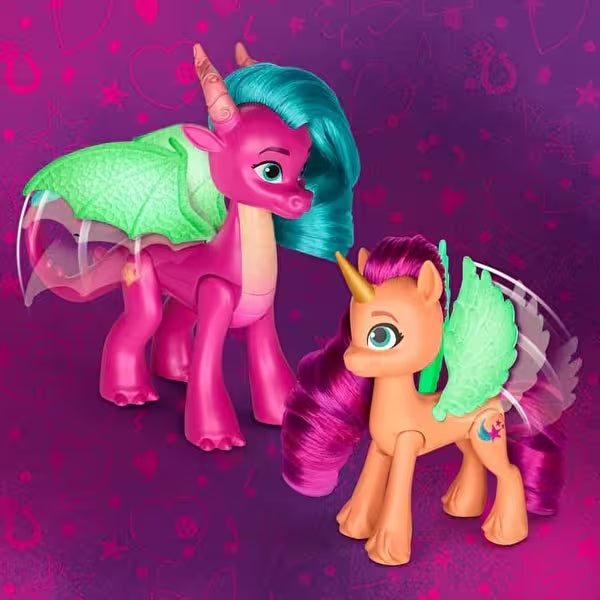 Disney - My Little Pony Drachen Lichtenthüllung Figuren Spielzeuge