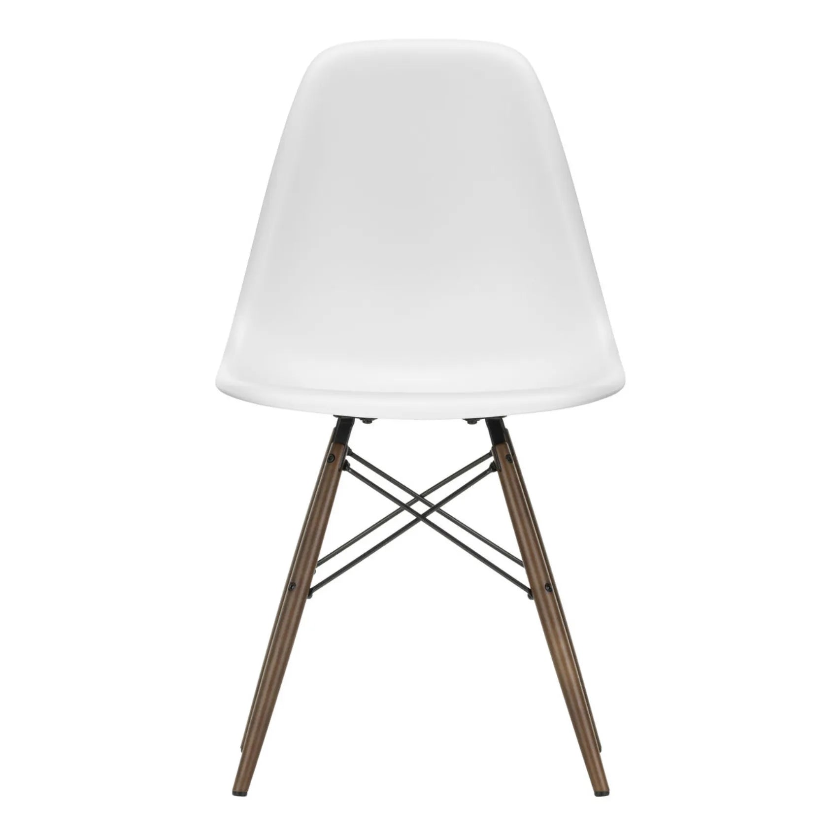 Vitra - DSW Kunststoffstuhl - Ahornuntergestell - Charles & Ray Eames | Weiß