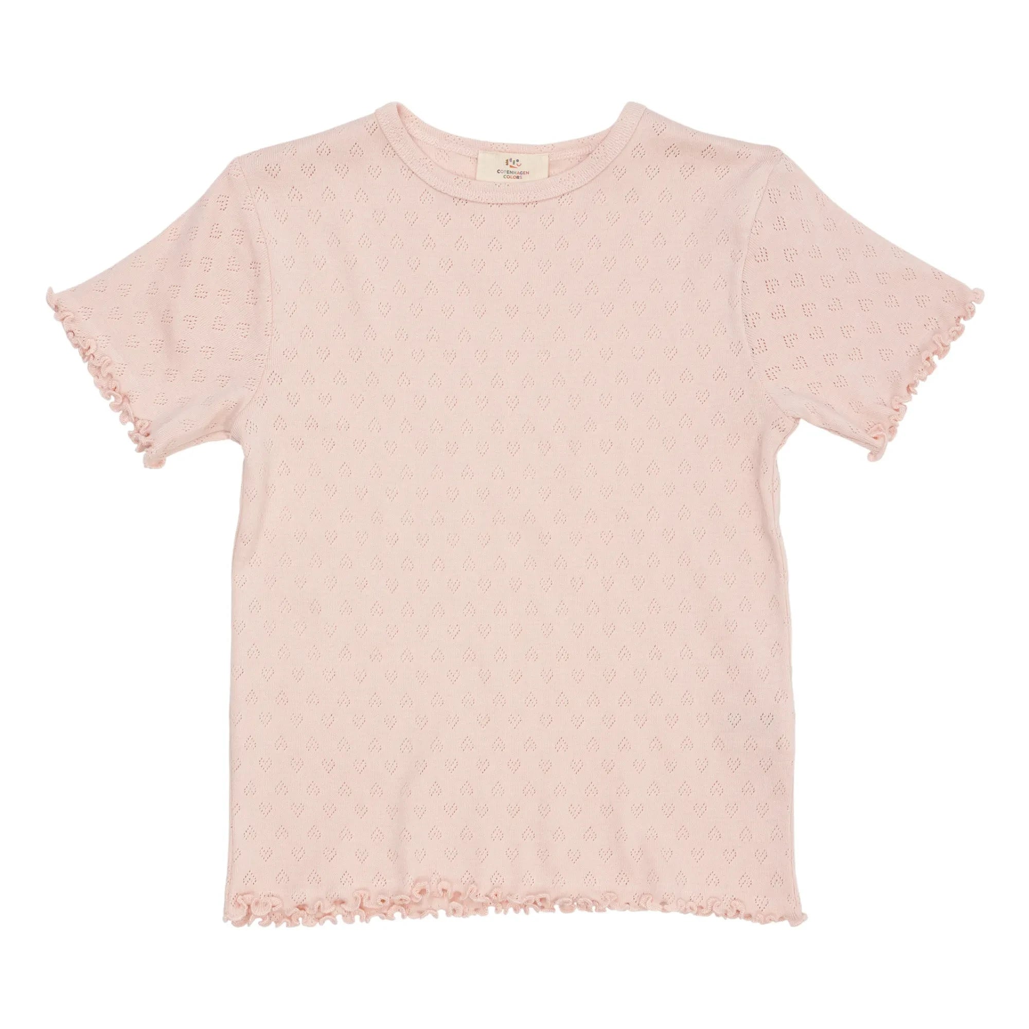 Copenhagen Colors - Pointelle T-Shirt | Hellrosa