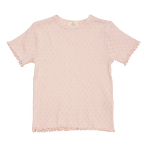 Copenhagen Colors - Pointelle T-Shirt | Hellrosa