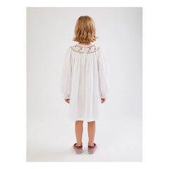 Folkloore - Blumen Nachthemd - Kinderkollektion | Weiß