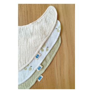 Soft Spot - Bio-Baumwoll Garten Bandana Lätzchen - 3er Set | Garden