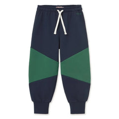 Tinycottons – Jogginghose aus Bio-Baumwolle mit Farbblock-Design | Marineblau