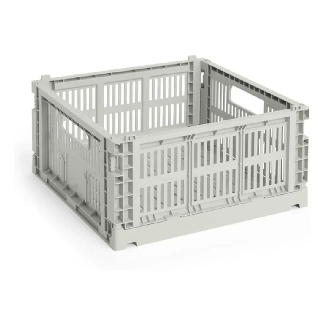 Hay - Crate Rechteckige Faltbox | Grau