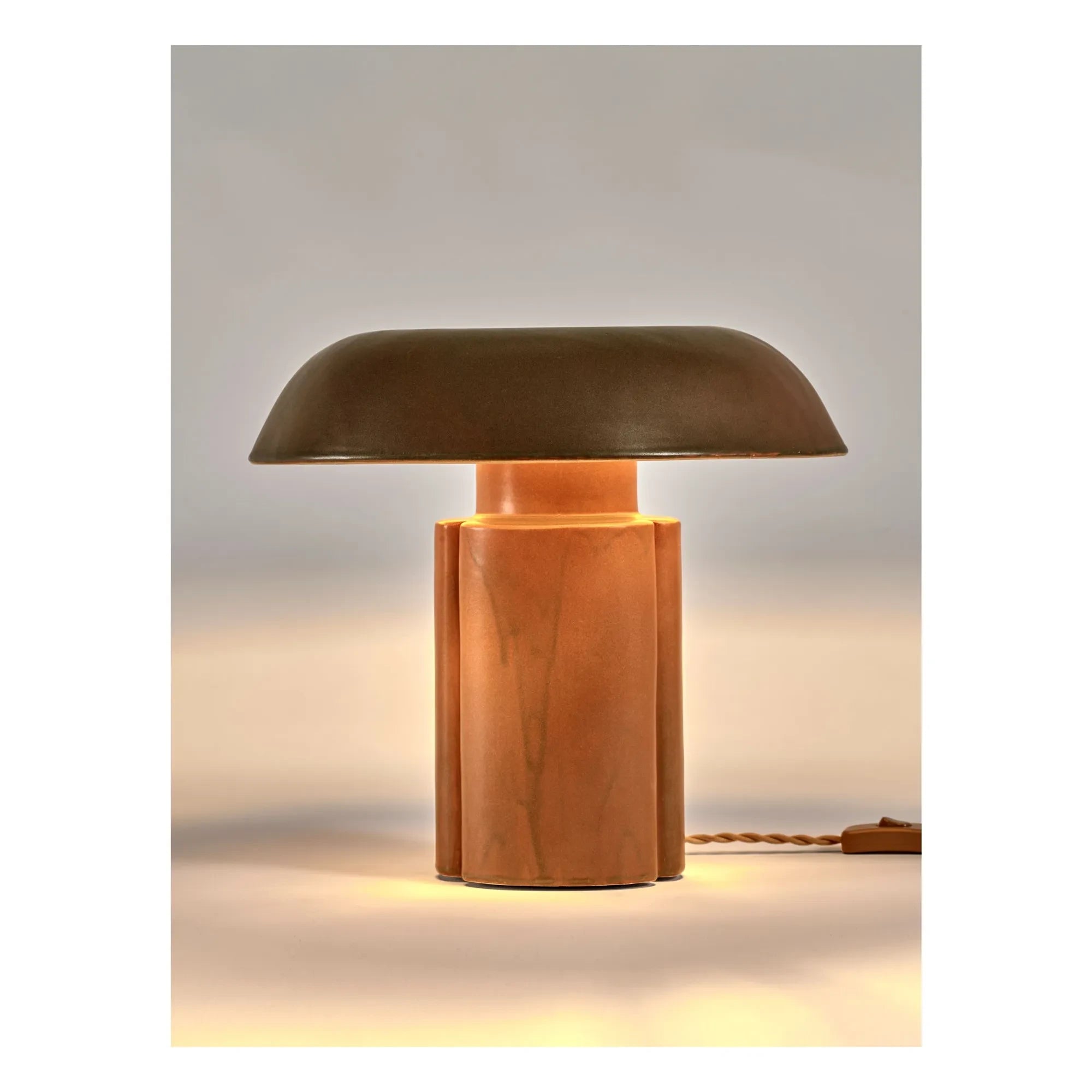 Serax - Steingut Tischlampe Oliver, Anita Le Grelle | Braun