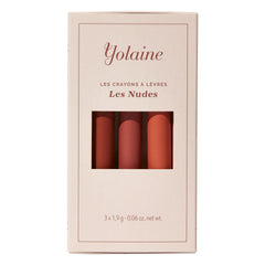 YOLAINE - Lippenkonturenstifte - Nude-Töne - 3er-Set