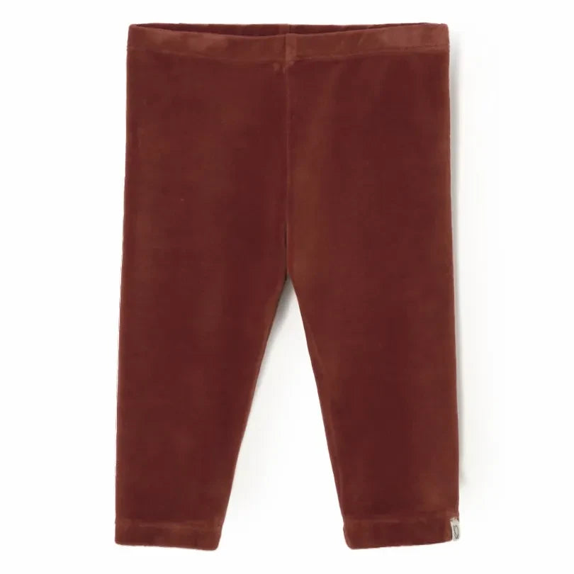 Cozmo - Leggings aus Bio-Baumwollsamt | Russet