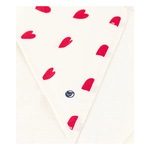 Petit Bateau - Badetuch Madela Herzen | Weiß