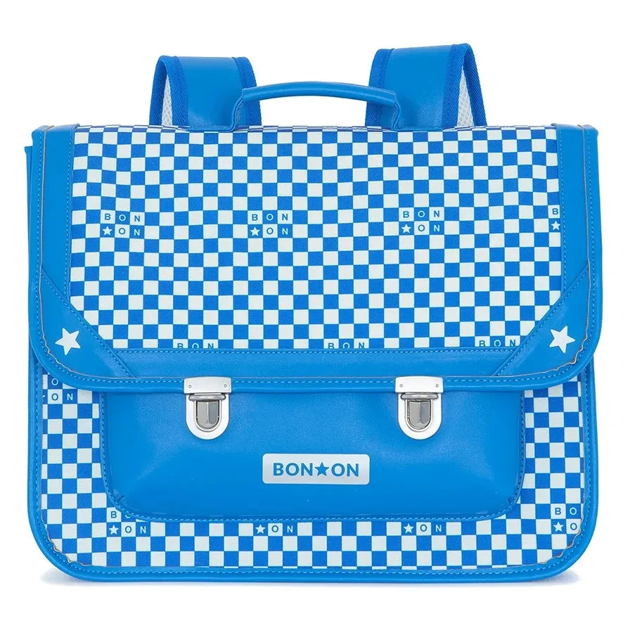 Bonton - Damier Schulrucksack | Blau