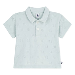 Petit Bateau - Polo Ajouré PB | Salbeigrün