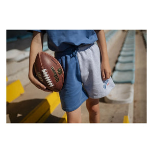 Cos I Said So - Blockfarbene Logo Bio-Baumwollshorts | Grau meliert