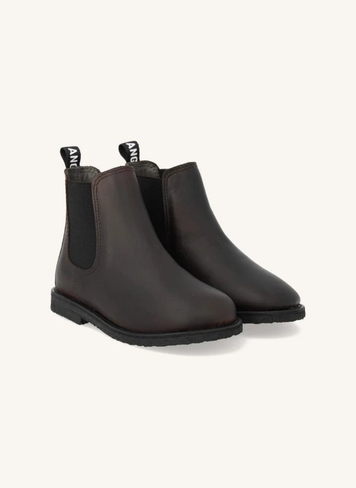 Angulus - Chelsea-Stiefel mit Kreuzriemen | Dunkelbraun