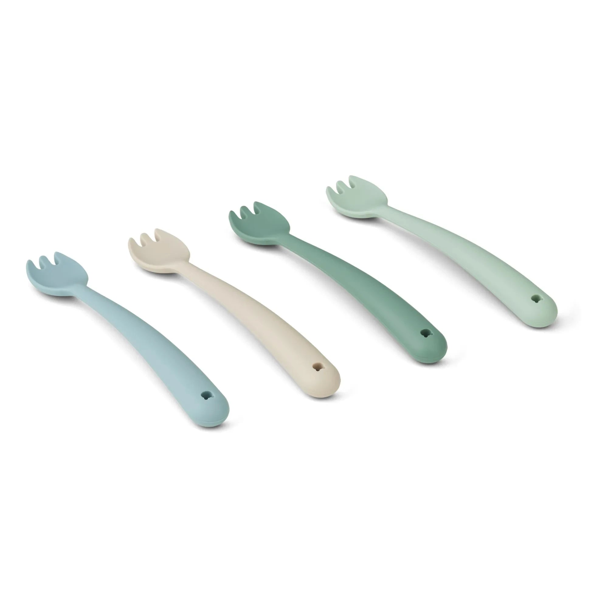 Liewood - Silikon Gabeln - 4er Set | Minzgrün