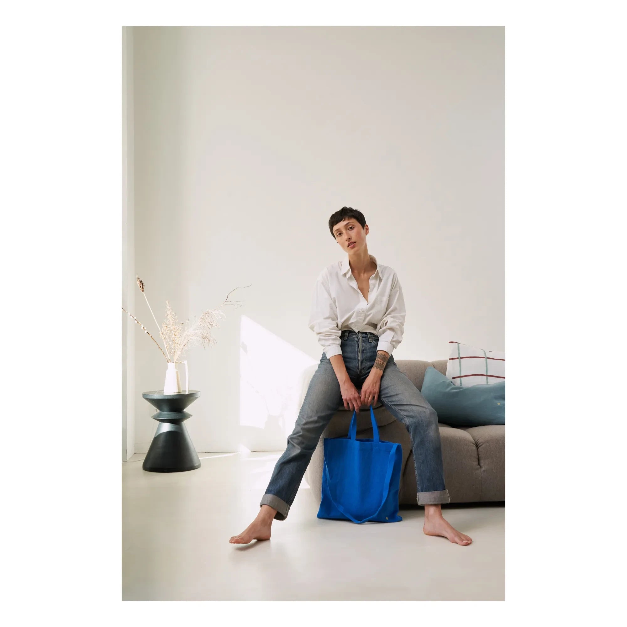 La cerise sur le gâteau - Iona Pamuk Canvas City Bag | Blau