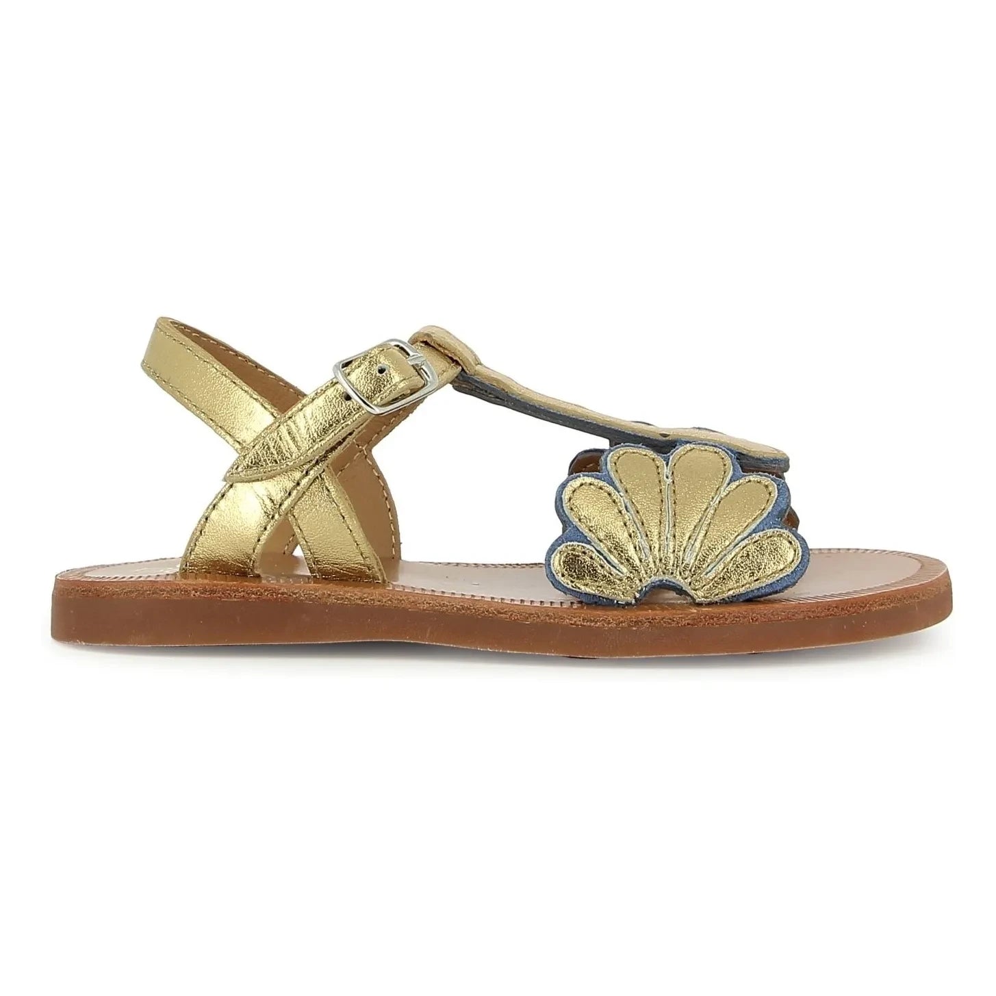 Pom d'Api - Sandalen Plagette Bloom | Gold