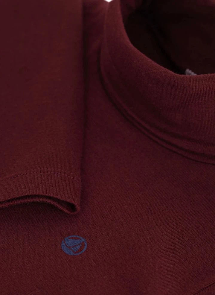 Petit Bateau - Rollkragen mit Logo aus Bio-Baumwolle | Bordeaux