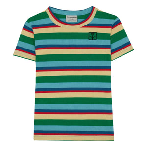 The Campamento - Gestreiftes Ripp-T-Shirt | Blau