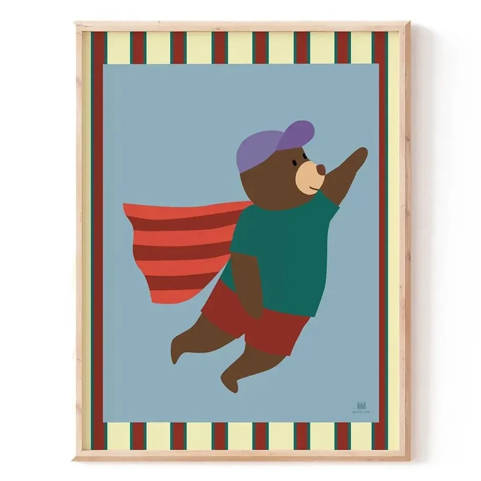 Ma petite vie - "Superheld" Poster | Hellblau