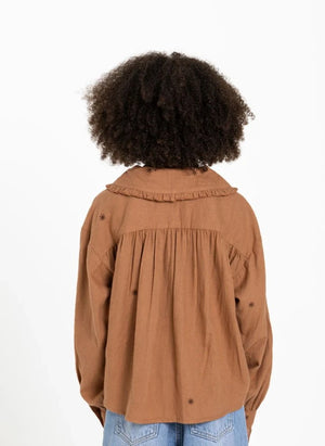 Hundred Pieces - Candy Stars Bluse | Braun