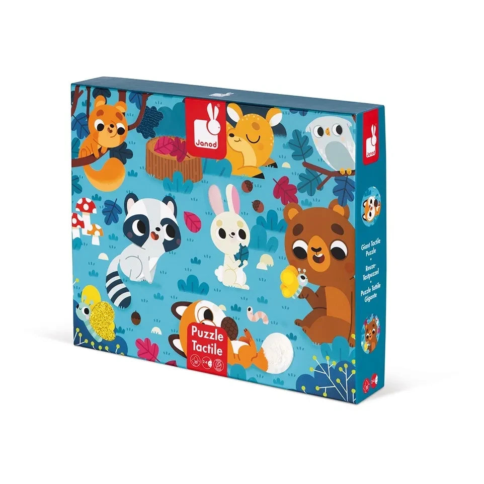 Janod - Fühlpuzzle "Waldtiere", 20 Teile