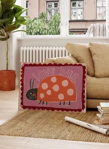 Studio Loco - "Love Bug" Poster | Rosa