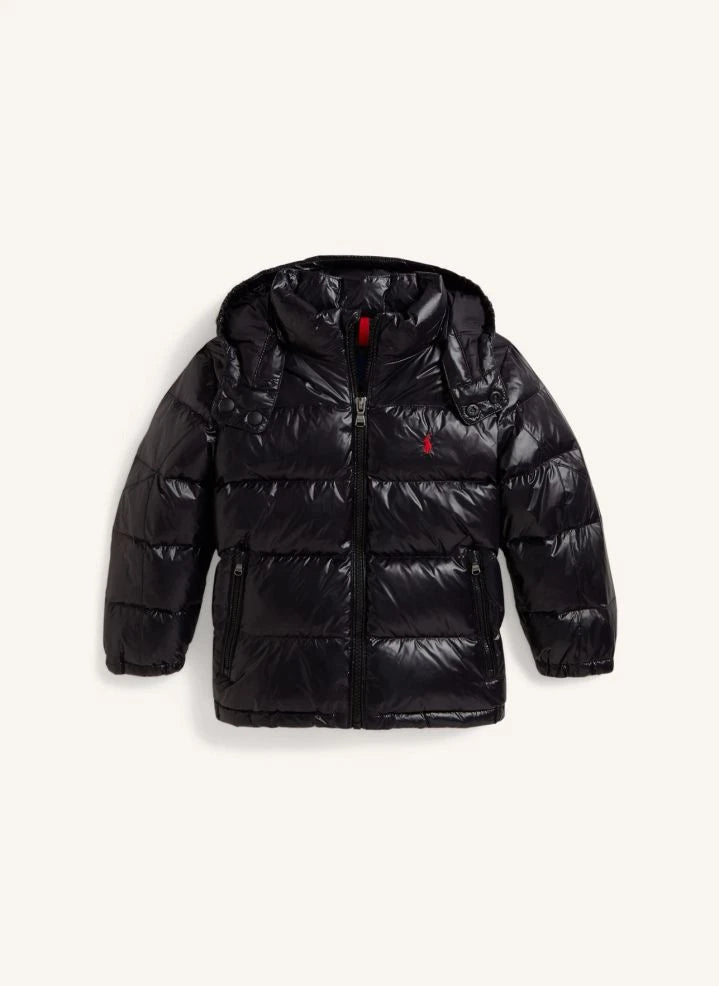 Ralph Lauren - Kapuzenjacke mit Lake-Logo | Schwarz