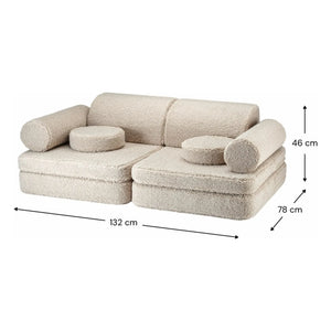 Wigiwama - Modulares Plüschsofa | Beige